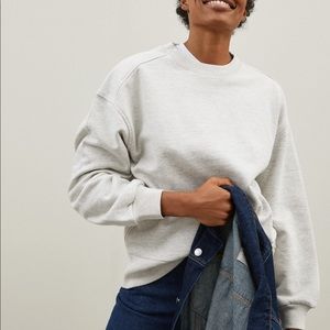 BNWT Track Oversized Crew Sweatshirt By Everlane